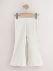 Neutral/ Leopard Ribbed Leggings 5 Pack (3mths-7yrs) - Image 4 of 9