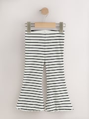 Neutral/ Leopard Ribbed Leggings 5 Pack (3mths-7yrs) - Image 6 of 9