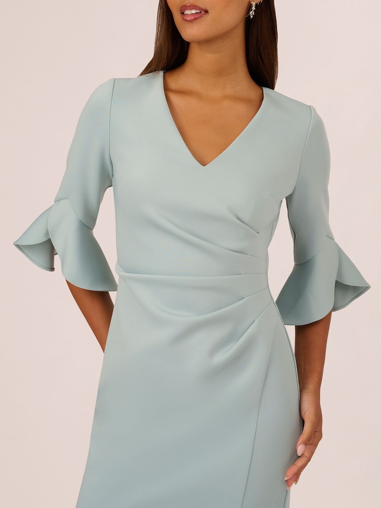 aqua blue strapless dress Adrianna Papell AP1E200158 Mother of the Bride Dress Long Formal main image 1