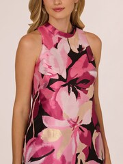 Adrianna Papell Pink A-Line Jacquard Short Dress - Image 3 of 6