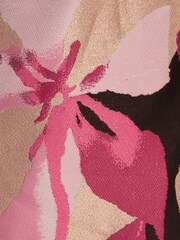 Adrianna Papell Pink A-Line Jacquard Short Dress - Image 6 of 6