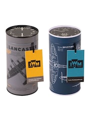 Vintage Marque Imperial War Museum Biscuit Tin with Mixed Duo Pack Lancaster Choc Chip Spitfire Shortbread - Image 1 of 2