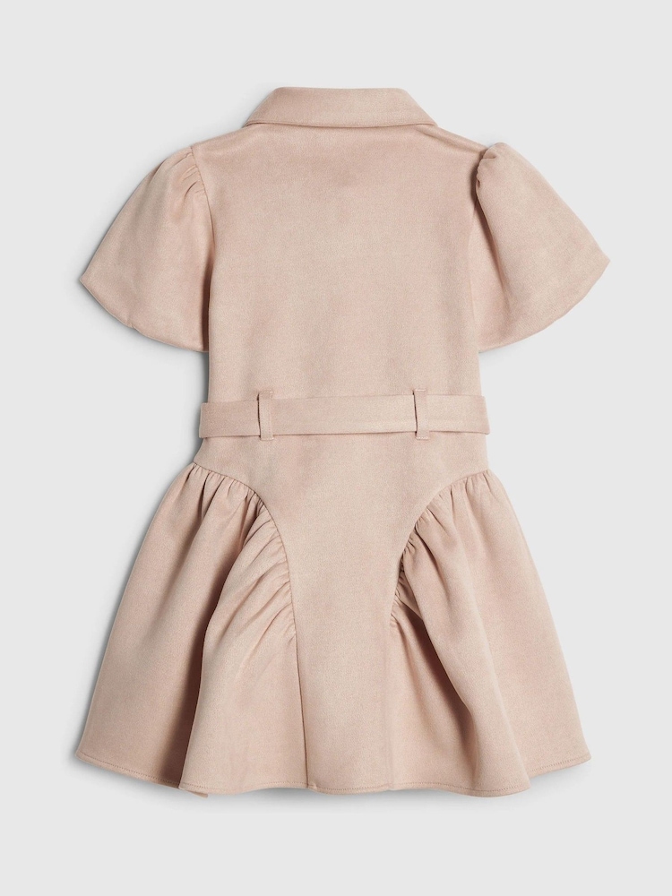 River Island Pink Suedette Prom Dress - Image 2 of 4