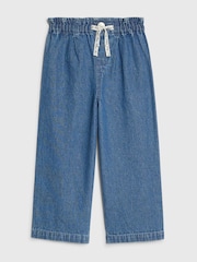 River Island Blue Pull On Wide Leg Jeans - Image 1 of 4