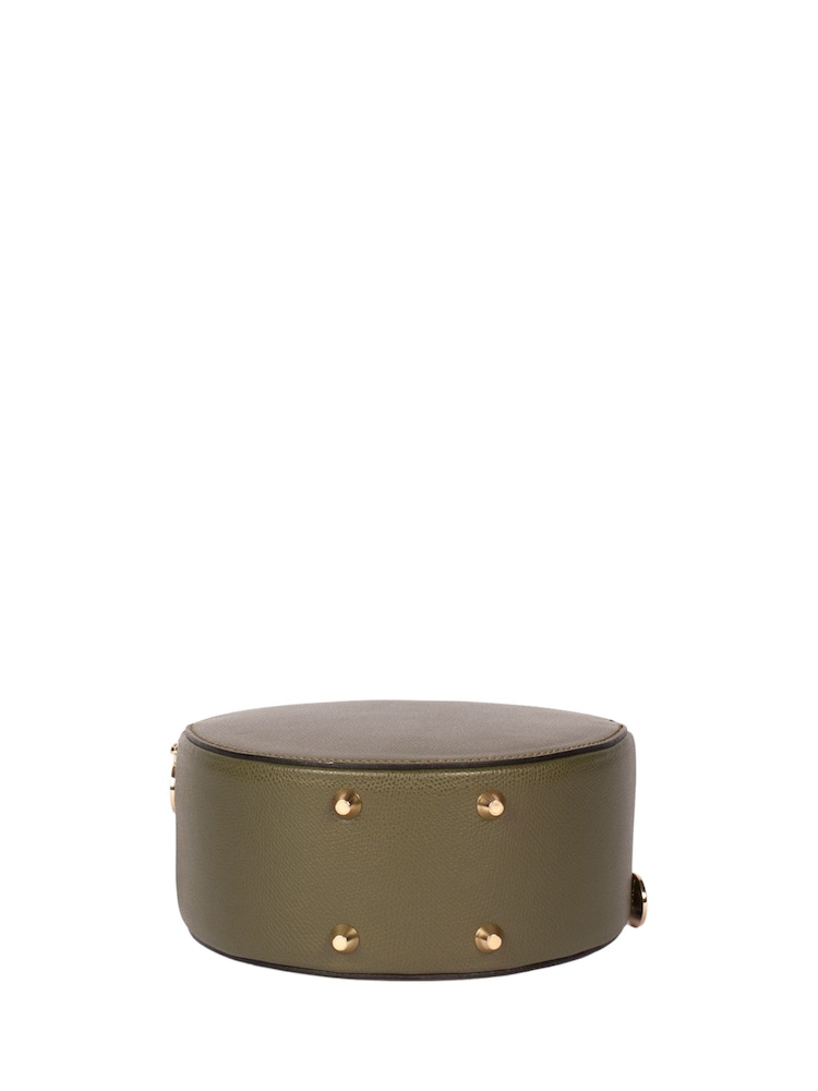 LRM Goods Green The Rosie Leather Circle Bag - Image 4 of 4 LRM Goods Green The Rosie Leather Circle Bag - Image 4 of 4