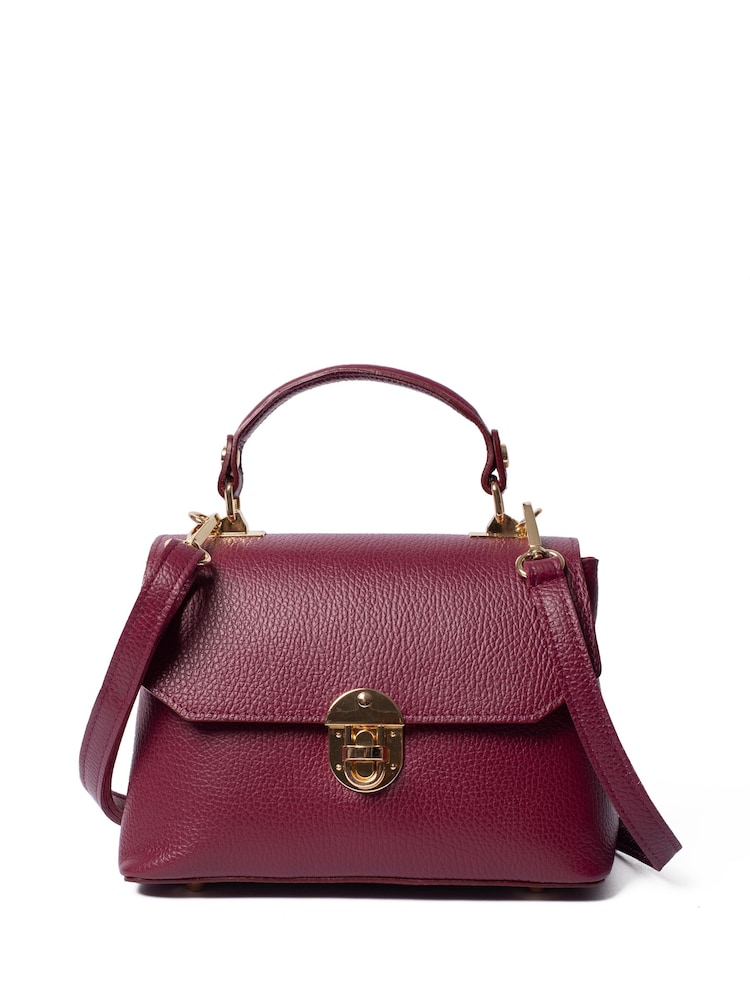 LRM Goods Red The Lucinda Leather Top Handle Bag - Image 2 of 4 LRM Goods Red The Lucinda Leather Top Handle Bag - Image 2 of 4
