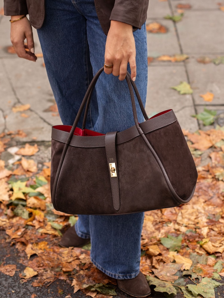 LRM Goods Brown The Harriet Leather Tote Bag - Image 1 of 7 LRM Goods Brown The Harriet Leather Tote Bag - Image 1 of 7