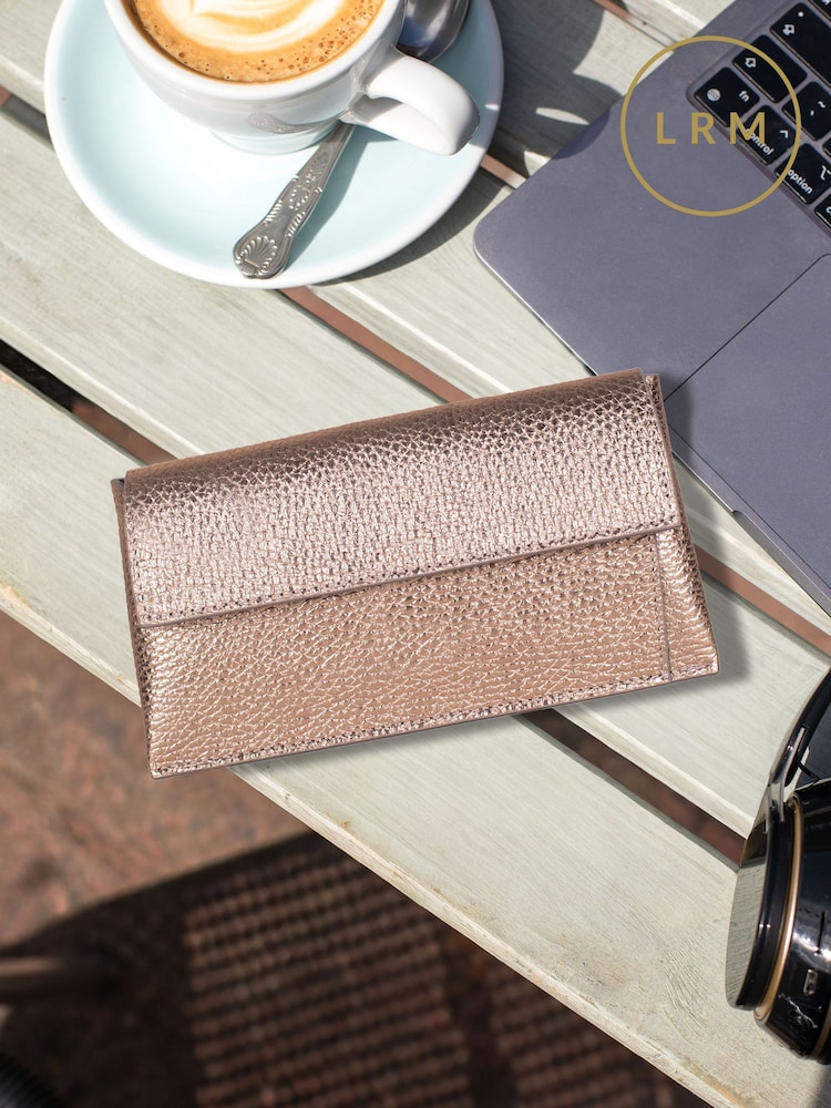 LRM Goods Gold The Leather Lady Wallet with Insert - Image 1 of 2 LRM Goods Gold The Leather Lady Wallet with Insert - Image 1 of 2