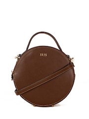 LRM Goods The Rosie Leather Circle Brown Bag - Image 2 of 2