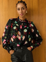 Bauk Eleanor Printed Black Blouse - Image 1 of 5