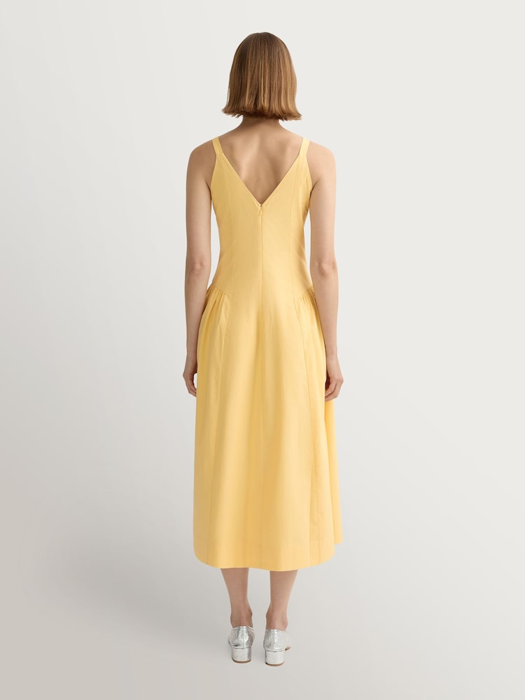 Posse Yellow Lindie Bodice Midi Dress - Image 2 of 4
