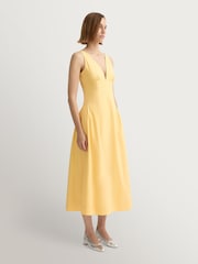 Posse Yellow Lindie Bodice Midi Dress - Image 4 of 4