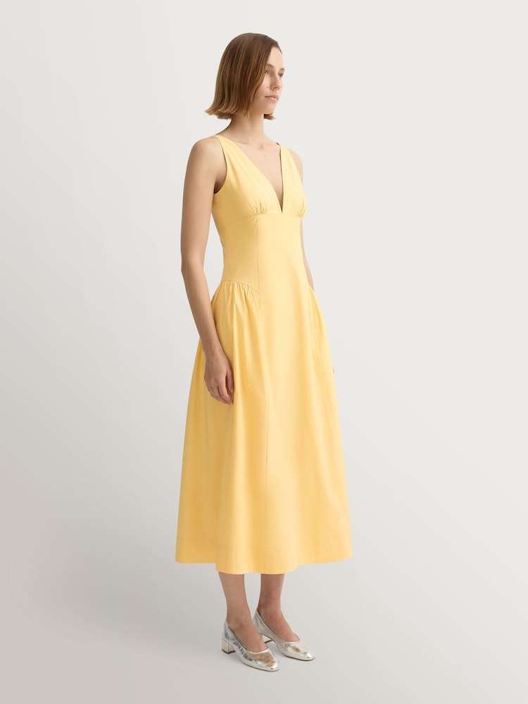 Posse Yellow Lindie Bodice Midi Dress - Image 4 of 4