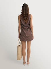 Posse Brown Evie Polka Dot Mini Dress - Image 2 of 4