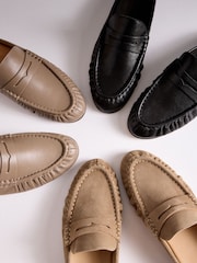 The Set Sand Premium Leather Suede Backless Loafers - Image 9 of 9