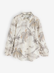 B by Ted Baker Viscose Cover up Beach Shirt - Image 7 of 7