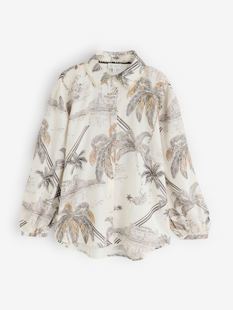 B by Ted Baker Viscose Cover up Beach Shirt - Image 7 of 7 B by Ted Baker Viscose Cover up Beach Shirt - Image 7 of 7