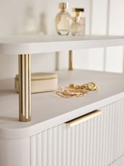 White Emilie Oak Effect Tall Chest of Drawers - Image 5 of 9