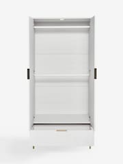 White Emilie Oak Effect Double, 1 Drawer Wardrobe - Image 7 of 9