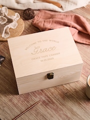 Welcome To The World New Baby Memory Keepsake Box by No Ordinary Gift - Image 1 of 2