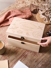 Planets Design New Baby Memory Keepsake Box by No Ordinary Gift - Image 1 of 2