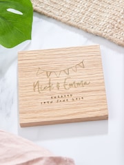 Personalised Engagement Coaster by No Ordinary Gift - Image 1 of 1
