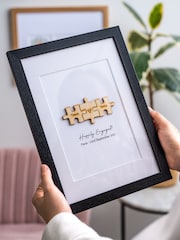 Wooden Puzzle Pieces Print by No Ordinary Gift - Image 1 of 2