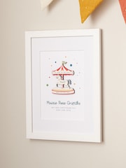 Funfair Carousel New Baby Details Print Mount by No Ordinary Gift - Image 2 of 2