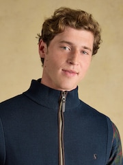 Joules Navy Hillside Zip Up Gilet - Image 3 of 10