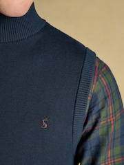 Joules Navy Hillside Zip Up Gilet - Image 8 of 10