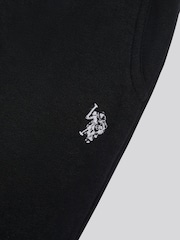 U.S. Polo Assn Black Tonal Double Horsemen Roll Cuff Joggers - Image 3 of 3