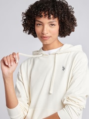 U.S. Polo Assn White Double Horsemen Hoodie - Image 2 of 7
