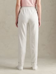 رمادي - بنطلون رياضي نسائي بشعار فارسين متناسق بحافة قابلة للطي من U.S. Polo Assn - صورة 4 من 9