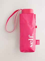 self. Pink Print Compact Umbrella - Image 1 of 4