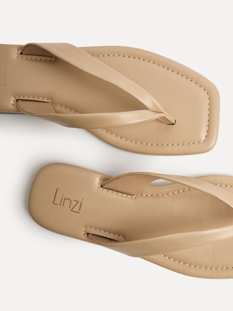 Linzi Natural Element Toe Post Flat Sandals - Image 5 of 5
