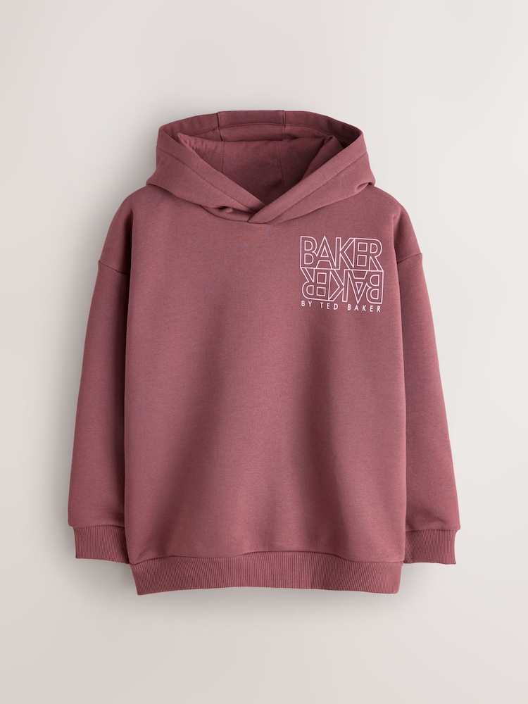Baker by Ted Baker Oversized Graphic Hoodie - Image 1 of 6