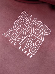 Baker by Ted Baker Oversized Graphic Hoodie - Image 3 of 6