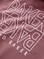Baker by Ted Baker Oversized Graphic Hoodie - Image 6 of 6