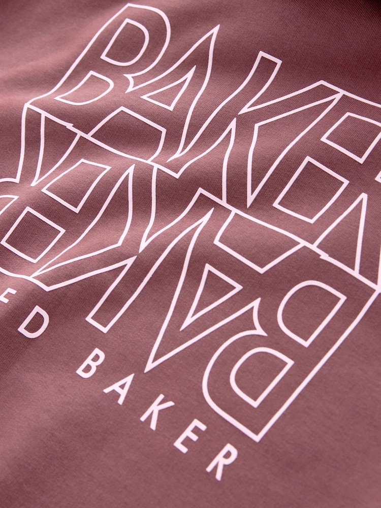 Baker by Ted Baker Oversized Graphic Hoodie - Image 6 of 6