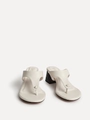 Cream - Linzi Briar Toe Post Hule Heel Sandals - Bild 3 von 5
