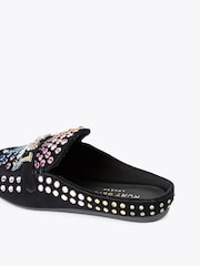 Kurt Geiger London Crystal Black Slipper Pumps - Image 4 of 4