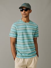 Aubin Green Berkeley Slub T-Shirt - Image 1 of 5