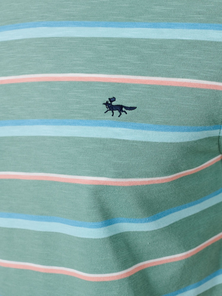 Aubin Green Berkeley Slub T-Shirt - Image 5 of 5