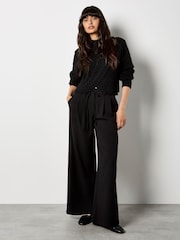 Apricot Black Cable Knit Wrap Jumper - Image 5 of 5