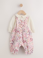 Pink Bunny Cord Baby Dungaree 2 Piece Set (0mths-2yrs) - Image 1 of 11