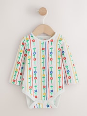 Blue Cord Embroidered Dungaree and Bodysuit Baby 2 Piece Set (0mths-2yrs) - Image 3 of 6