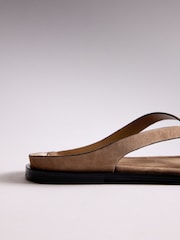 The Set Toe Loop Strappy Sandals Tan Brown - Image 4 of 5