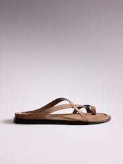 The Set Toe Loop Strappy Sandals Tan Brown - Image 5 of 5