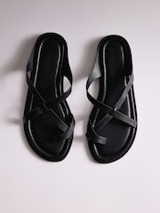 The Set Toe Loop Strappy Sandals Black - Image 1 of 5
