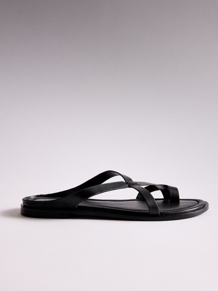 The Set Toe Loop Strappy Sandals Black - Image 5 of 5 The Set Toe Loop Strappy Sandals Black - Image 5 of 5